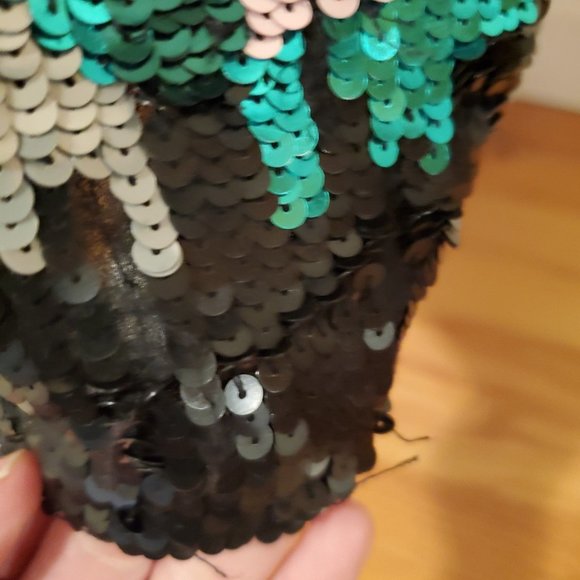 Twin-Set by Simona Barbieri Cute Graphic Sequin Shift Dress M - Picture 7 of 12